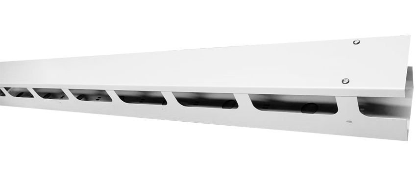 Organizador vertical con tapa para rack abierto